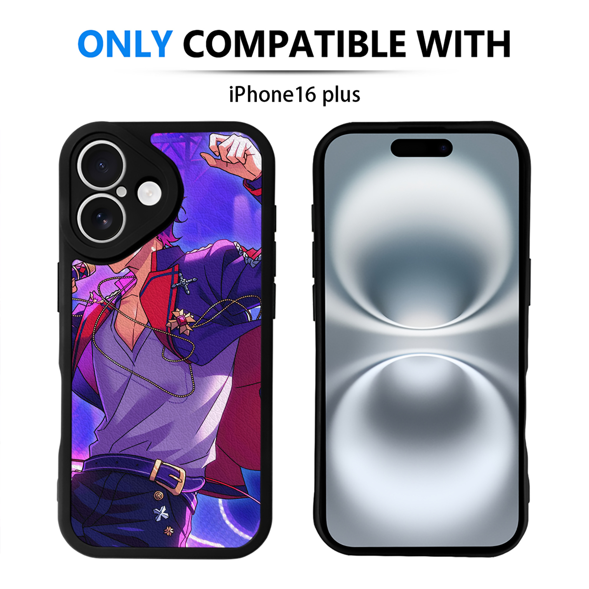 （画像用） あんさんぶるスターズ! Ensemble Stars 【iPhone 16シリーズ対応】シリコンスマホケース（レザー調） 材質：シリコン